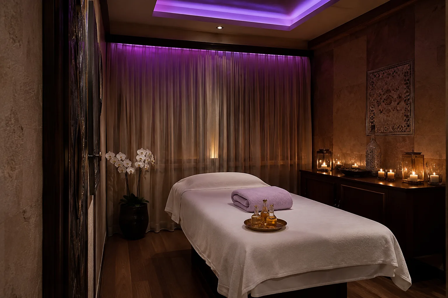 Masaj odasının genel görünümü — Lila Spa, Arnavutköy misafirlerine hizmet veren salon